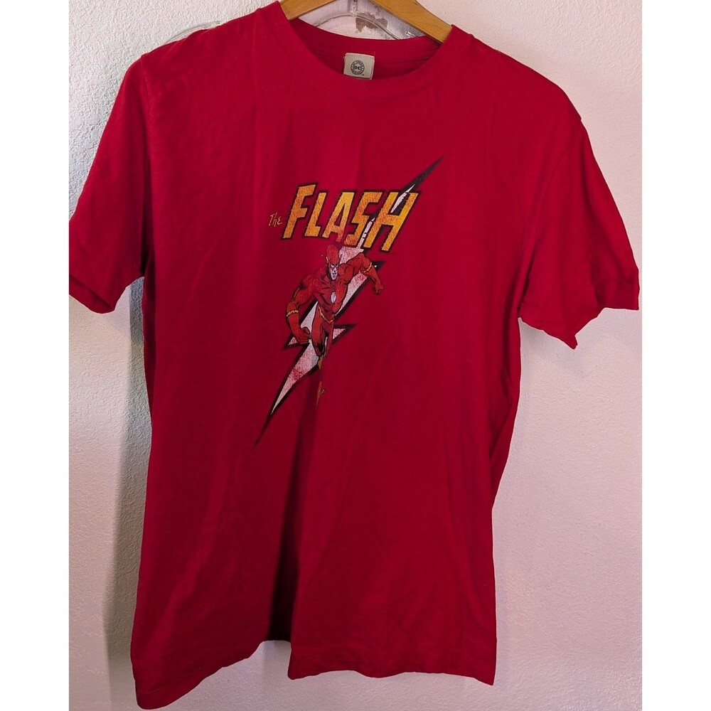 Dc Comics Shirt The Flash Size L Large Red Unisex Vintage (10)